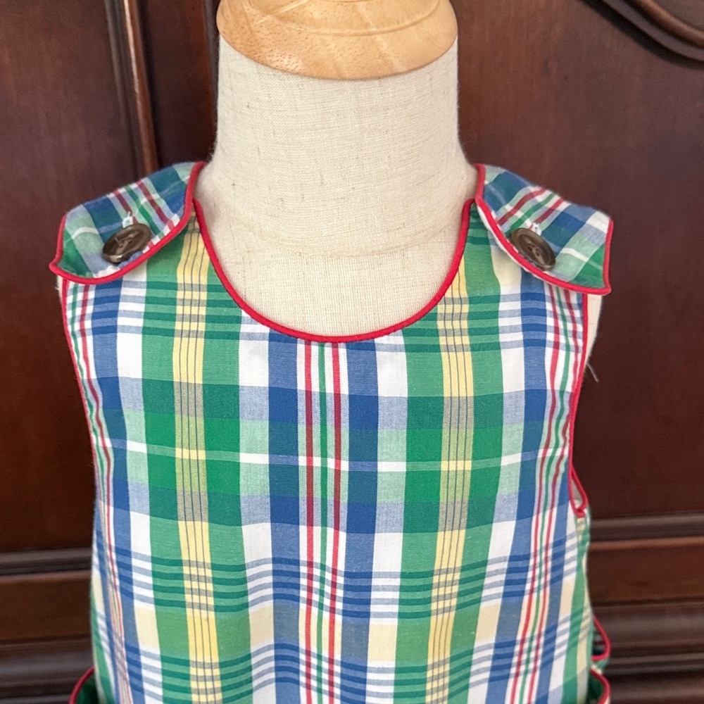 Girls THE BEAUFORT BONNET COMPANY Plaid Dress ***read size*** - Picture 4 of 6